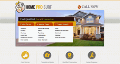 Desktop Screenshot of homeprosurf.com