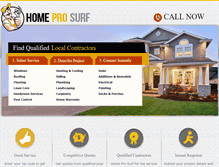 Tablet Screenshot of homeprosurf.com